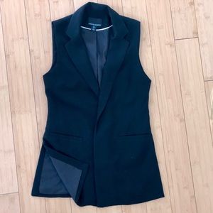 Black Vest with Side Splits